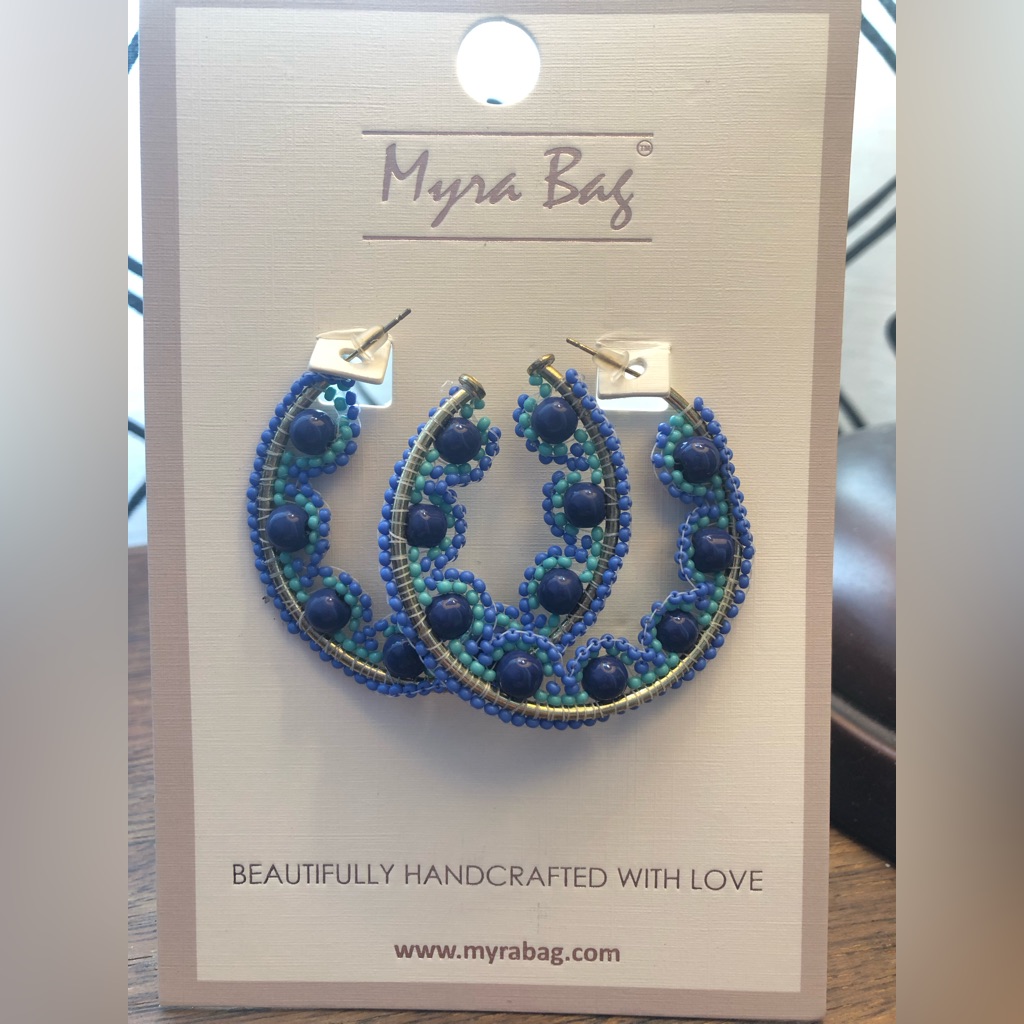 Nwt Myra Blue Earrings 12$